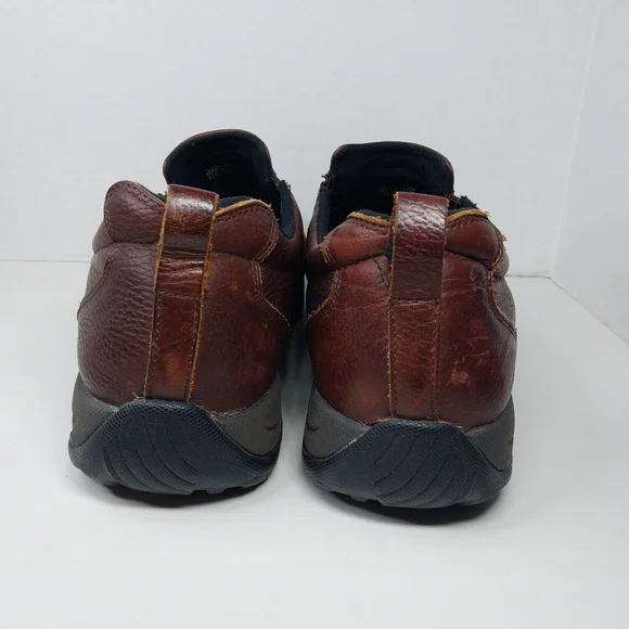 L.L. Bean Comfort Moc II Men's 14 W Leather Slip On Casual Loafers Brown 257064 - Picture 6 of 12